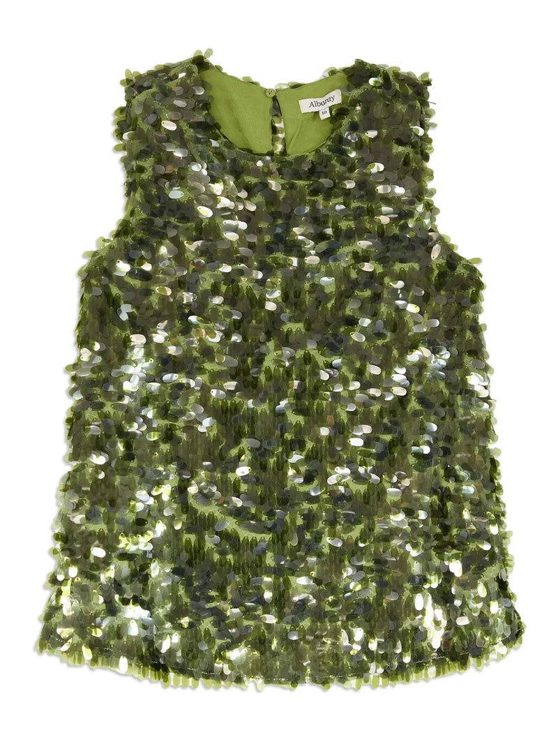 Albaray Drop Sequin Shell Top