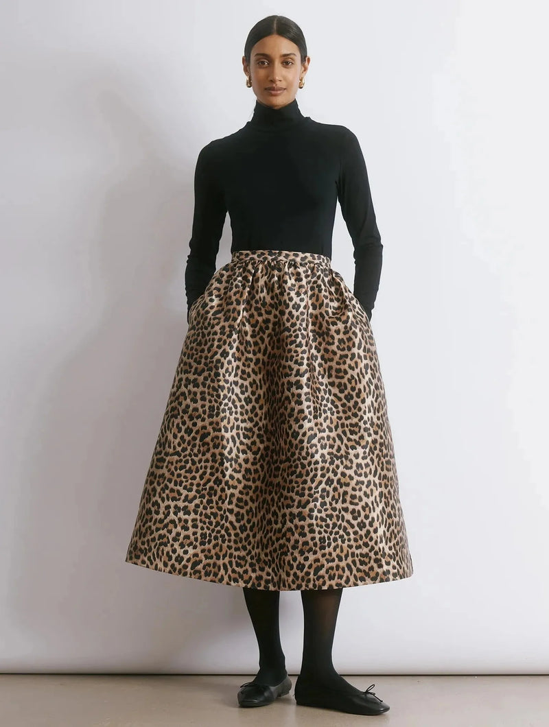 Albaray Animal Taffeta Full Skirt