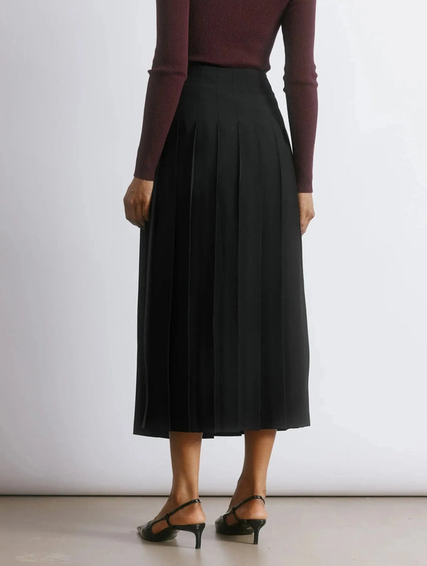 Albaray Black Pleated Skirt