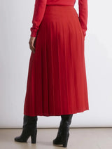 Immaculate Vegan - Albaray Red Pleated Skirt