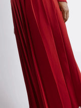 Immaculate Vegan - Albaray Red Pleated Skirt