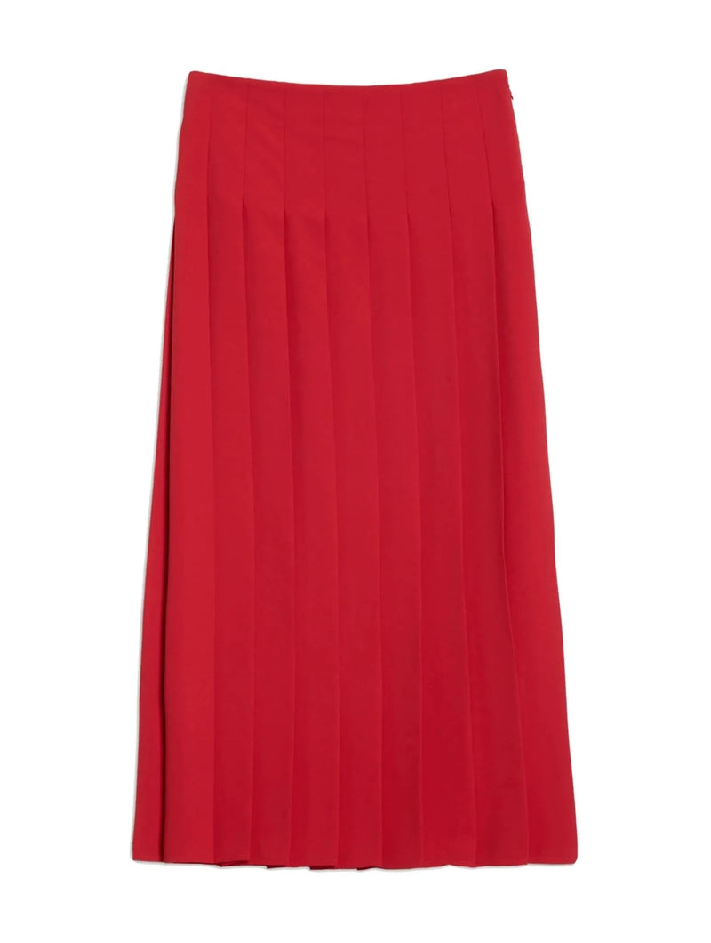 Albaray Red Pleated Skirt