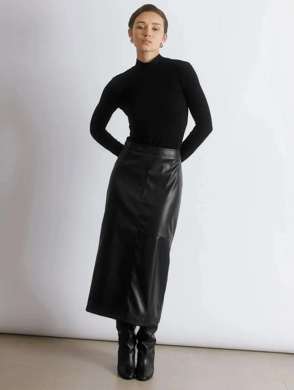 Albaray Faux Leather Pencil Skirt