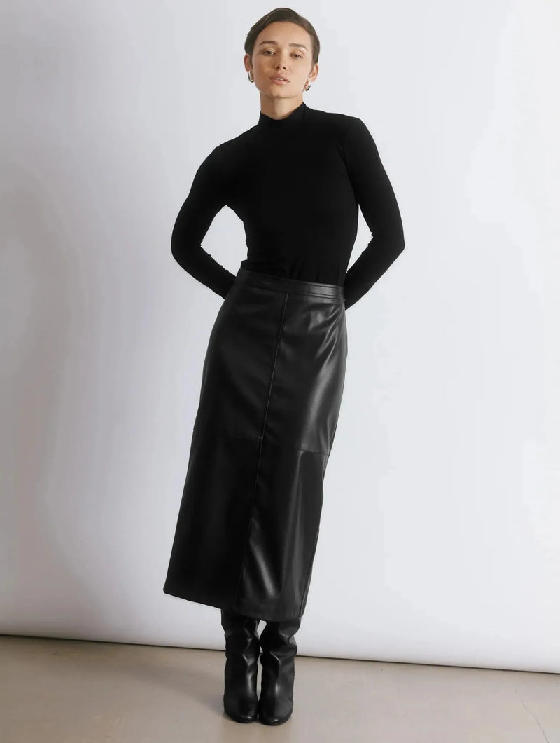 Albaray Faux Leather Pencil Skirt
