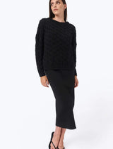 Immaculate Vegan - Mila.Vert Knitted straight skirt