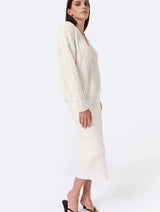 Immaculate Vegan - Mila.Vert Knitted straight skirt