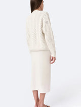 Immaculate Vegan - Mila.Vert Knitted straight skirt