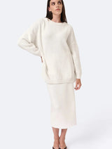Immaculate Vegan - Mila.Vert Knitted straight skirt