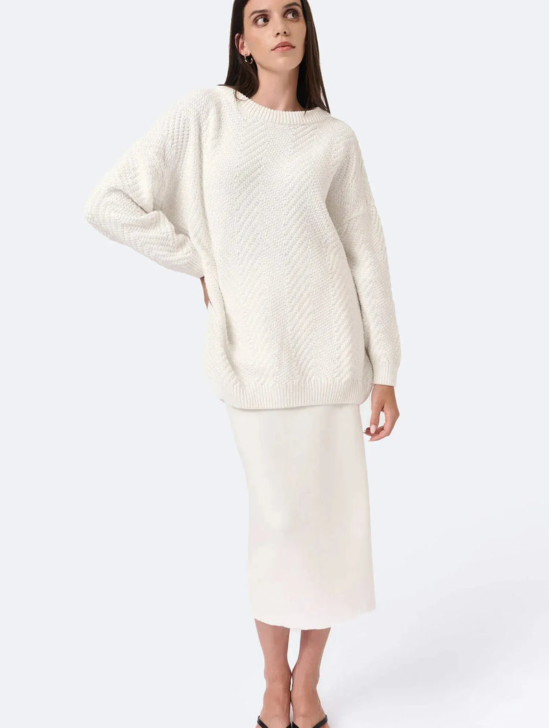 Mila.Vert Knitted straight skirt