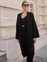 Immaculate Vegan - Mila.Vert Knitted ribbed V-neck dress