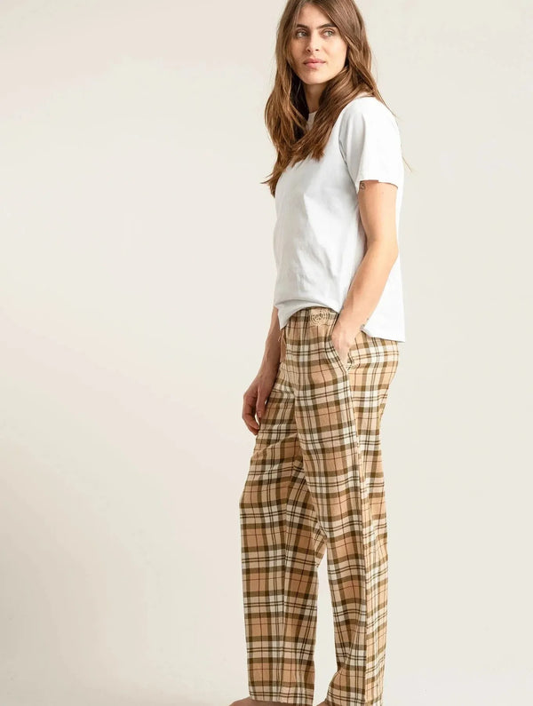 KOMODO JIM JAM Womens Organic Cotton Pyjama Bottoms - Sand