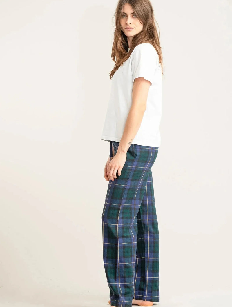 KOMODO JIM JAM Womens Organic Cotton Pyjama Bottoms - Black Watch