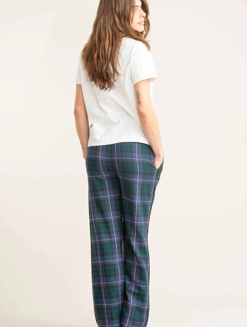 KOMODO JIM JAM Womens Organic Cotton Pyjama Bottoms - Black Watch