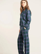 Immaculate Vegan - KOMODO JIM JAM Womens Organic Cotton Pyjama Set - Black Watch SIZE 3 / UK 12 / EUR 40