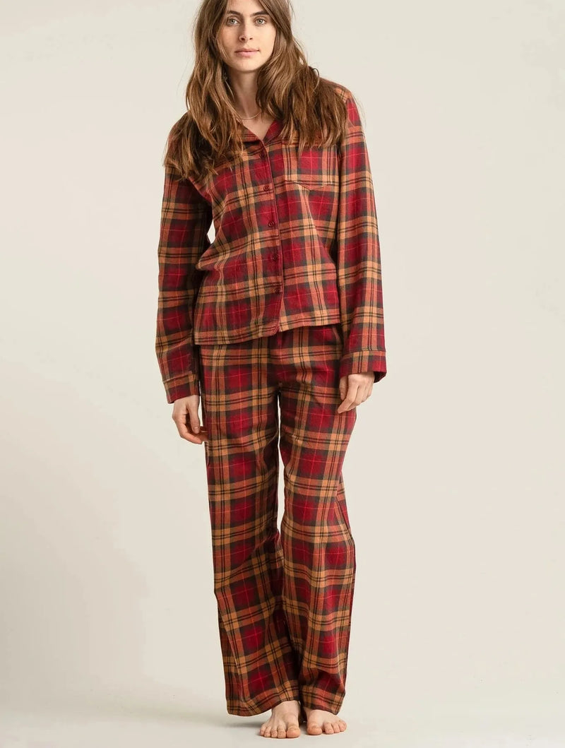 KOMODO JIM JAM Womens Organic Cotton Pyjama Set - Berry