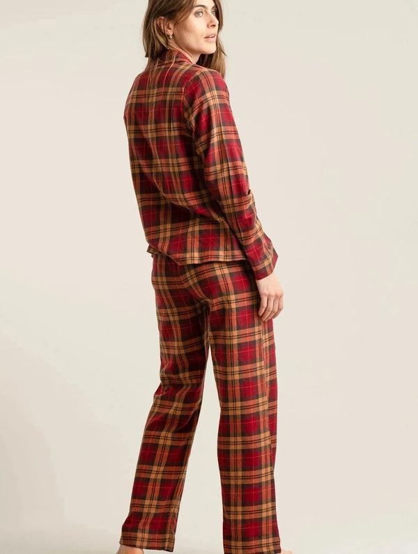 KOMODO JIM JAM Womens Organic Cotton Pyjama Set - Berry