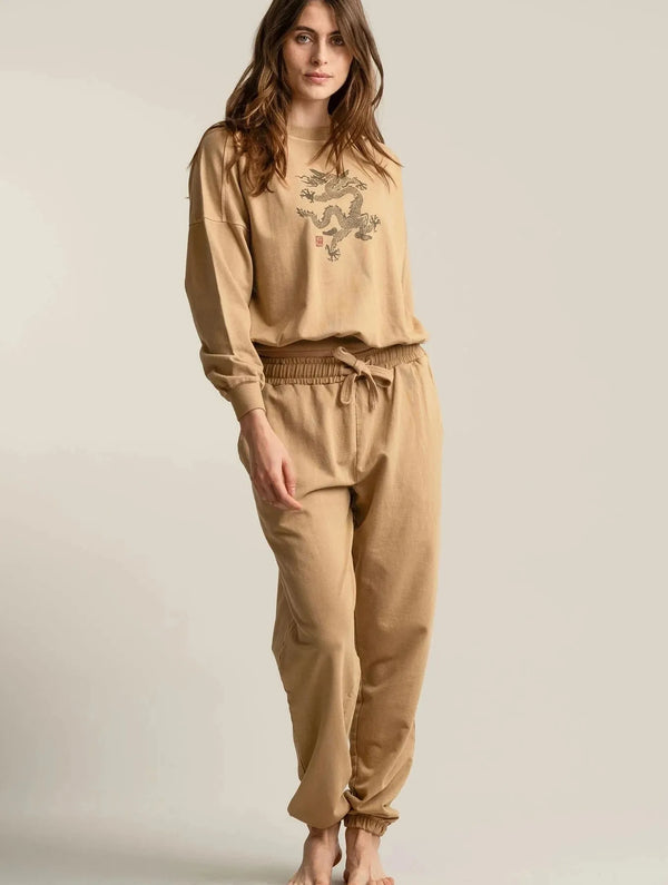 KOMODO DRAGON DAWN Organic Cotton Sweat - Croissant SIZE 2 / UK 10 / EUR 38