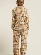 Immaculate Vegan - KOMODO JIM JAM Mens Organic Cotton Pyjama Set - Sand Large