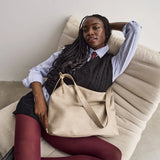 Immaculate Vegan - SKYLA VALERIE Vegan Crossbody Hobo Bag - Sand