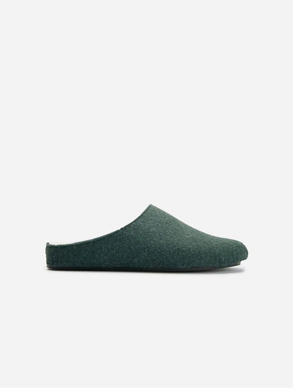 V.GAN Date Men's Vegan Mule Slippers | Dark Green