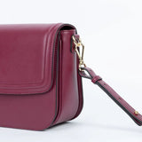 Immaculate Vegan - Ashoka Paris Apple Leather Brigitte Vegan Shoulder Bag | Bordeaux