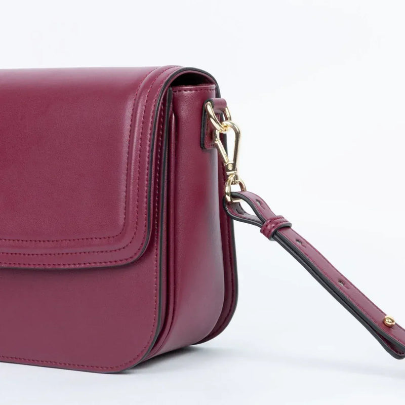 Ashoka Paris Apple Leather Brigitte Vegan Shoulder Bag | Bordeaux