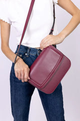 Immaculate Vegan - Ashoka Paris Apple Leather Brigitte Vegan Shoulder Bag | Bordeaux
