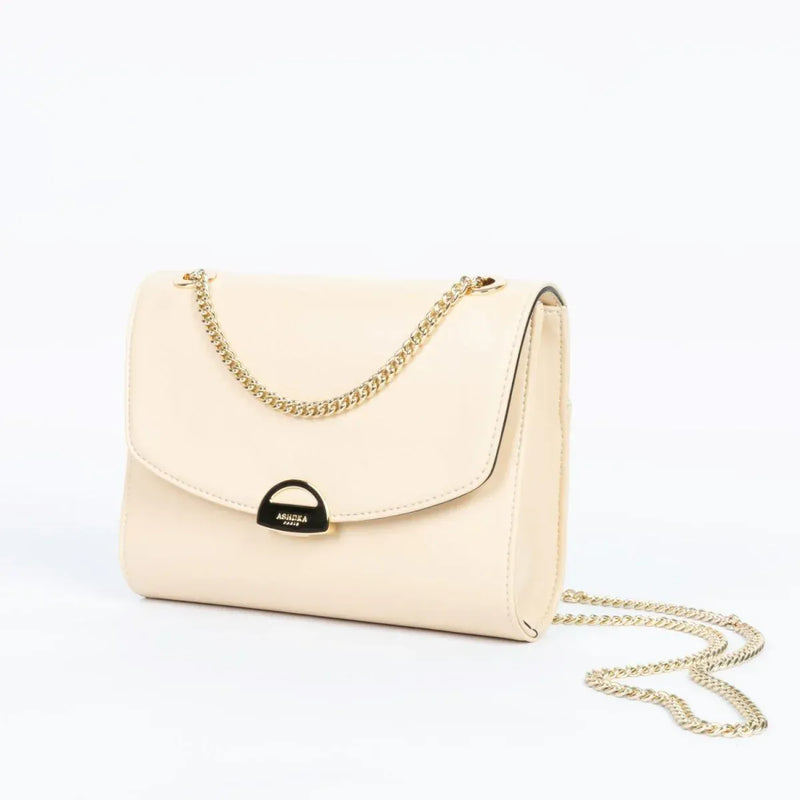 ASHOKA Paris Bamboo Leather Mini Paname Vegan Shoulder Bag | Cream