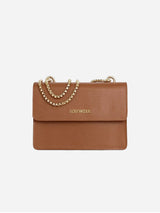 Immaculate Vegan - Lost Woods Willow MIRUM® Leather Vegan Chain Bag | Tan & Gold