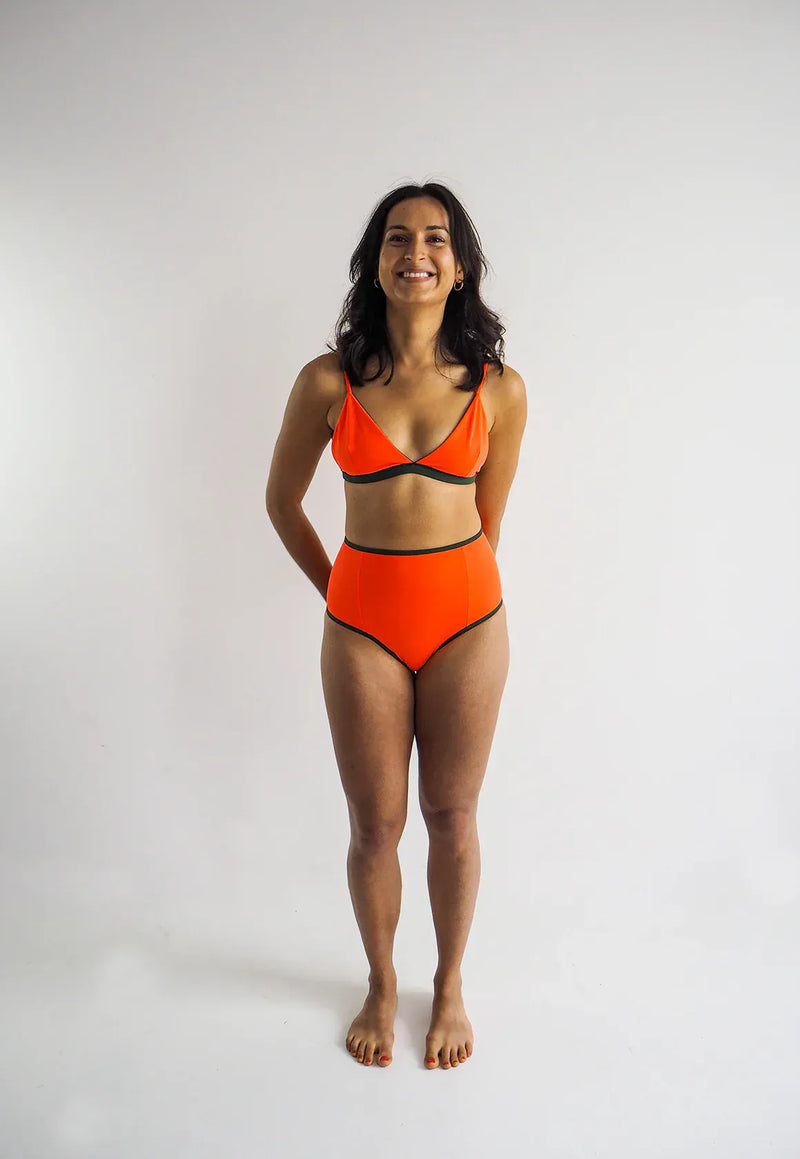 Sūndar Swim The Mississippi ECONYL® Reversible Bikini Top | Multiple Colours