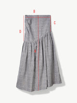 Immaculate Vegan - No More Nobody HILDA MAXI SKIRT <br> Organic Linen Grey
