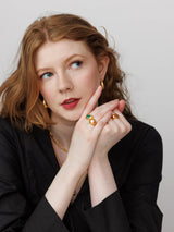 Immaculate Vegan - No More Nobody DARYL RING <br> 18k Gold Plated - Malachite