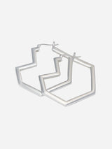 Immaculate Vegan - No More Nobody DARYL HOOPS <br> Recycled Sterling Silver one size