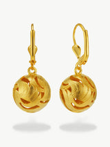 Immaculate Vegan - No More Nobody DAY LIGHT DROP EARRINGS <br> 18k Gold Vermeil one size