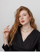 Immaculate Vegan - No More Nobody DARYL MINI NECKLACE <br> 18k Gold Plated - Malachite