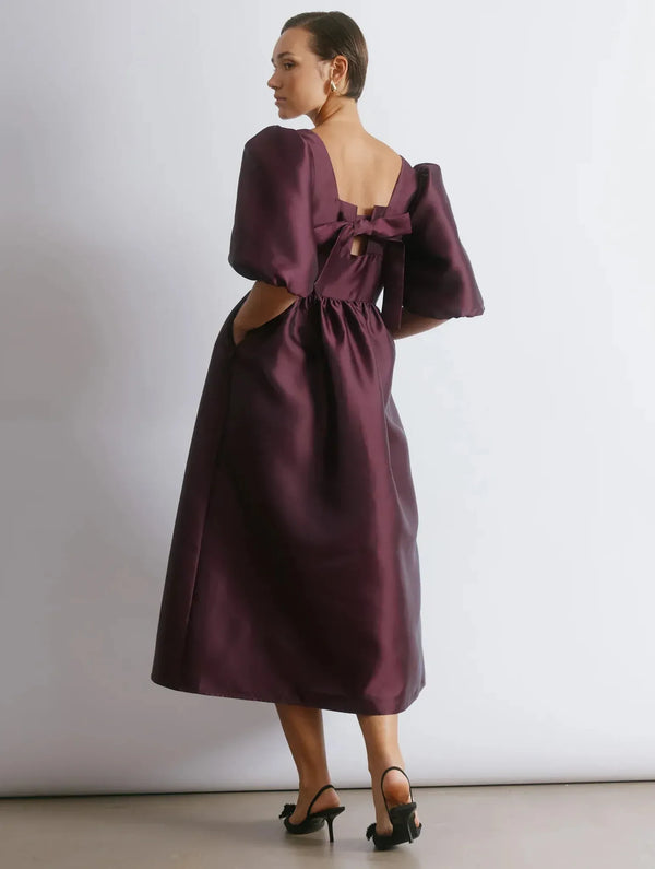 Albaray Volume Sleeve Taffeta Dress
