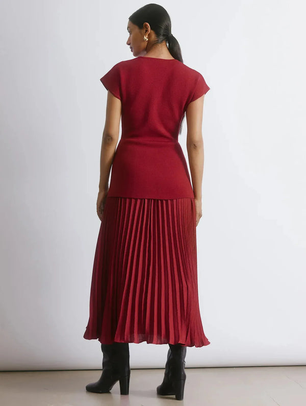 Albaray Knitted Pleat Detail Dress