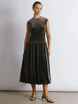 Immaculate Vegan - Albaray Velvet Puff Ball Dress