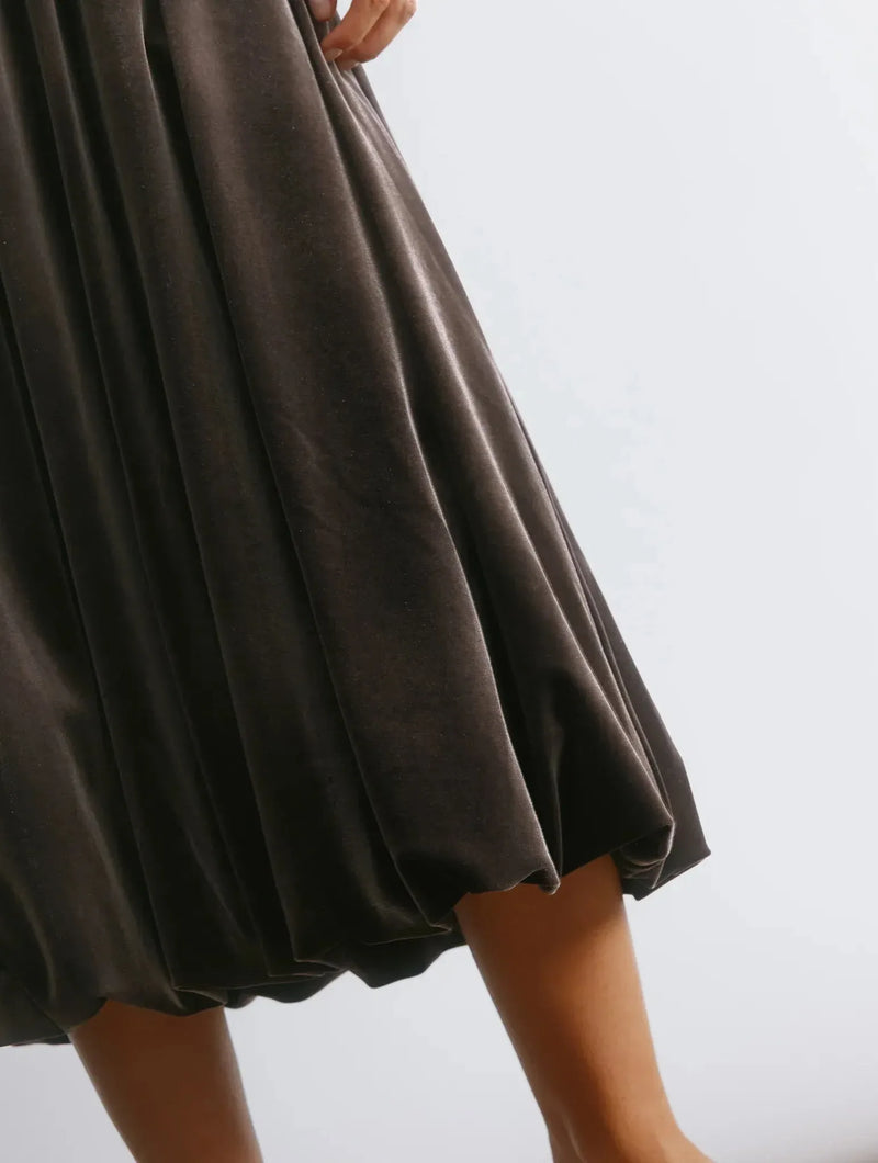 Albaray Velvet Puff Ball Dress