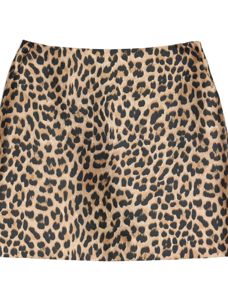 Albaray Animal Taffeta Mini Skirt