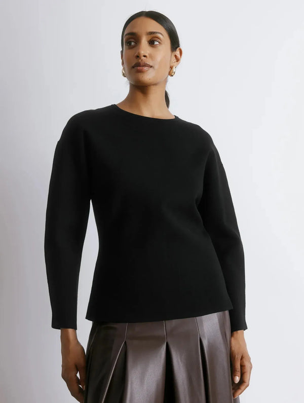 Albaray Black Cocoon Sleeve Jumper