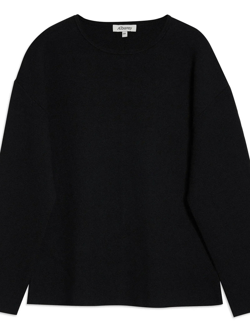 Albaray Black Cocoon Sleeve Jumper