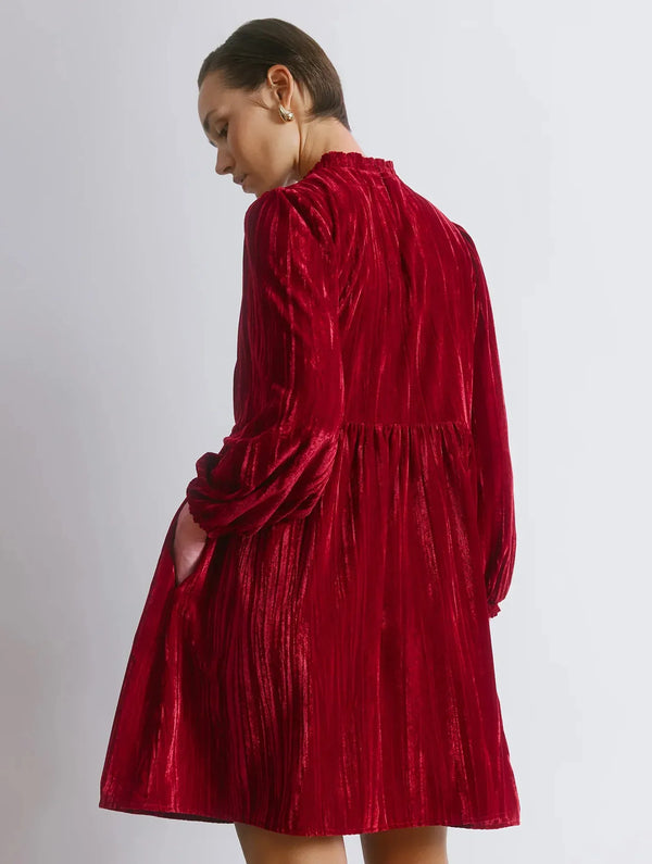 Albaray Crushed Velvet Short Dress