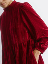 Immaculate Vegan - Albaray Crushed Velvet Short Dress