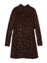 Immaculate Vegan - Albaray Velvet & Sequin Puff Ball Short Dress