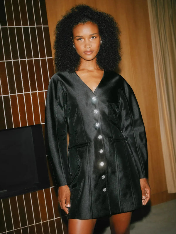 Albaray Cocoon Sleeve Taffeta Dress