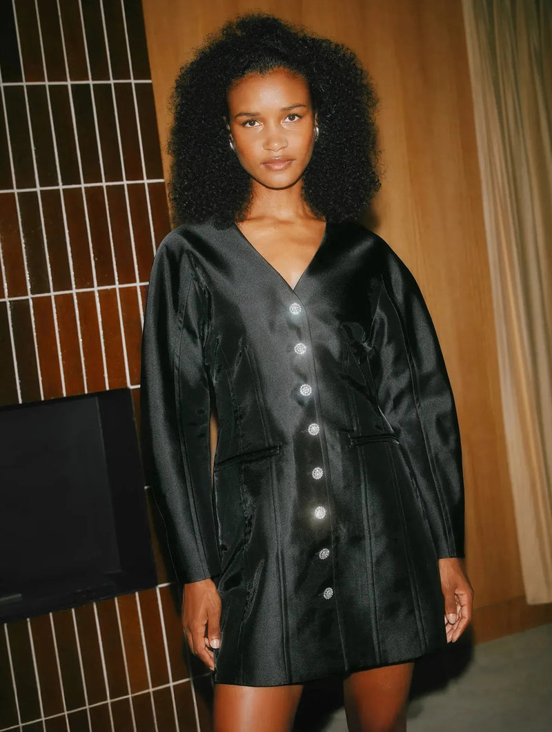 Albaray Cocoon Sleeve Taffeta Dress