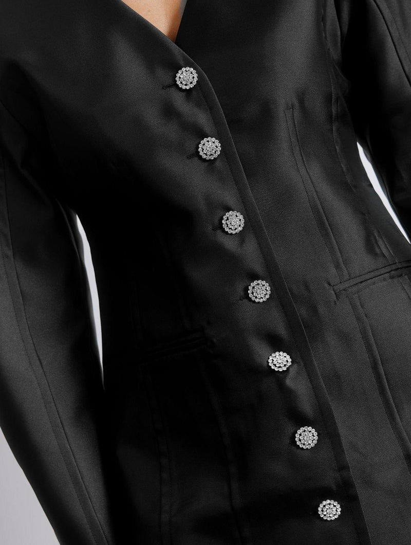 Albaray Cocoon Sleeve Taffeta Dress