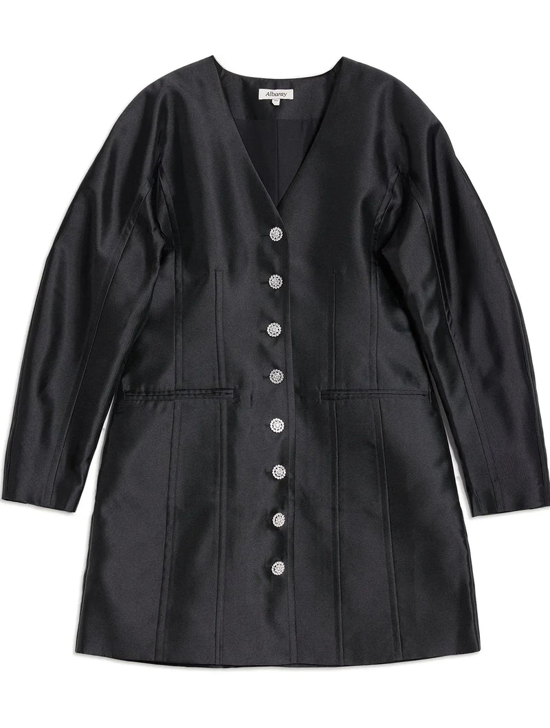 Albaray Cocoon Sleeve Taffeta Dress