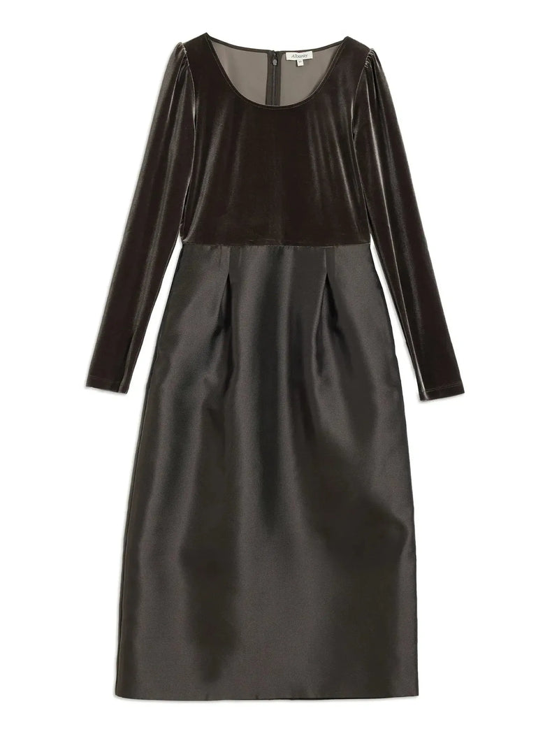 Albaray Velvet & Taffeta Tulip Dress